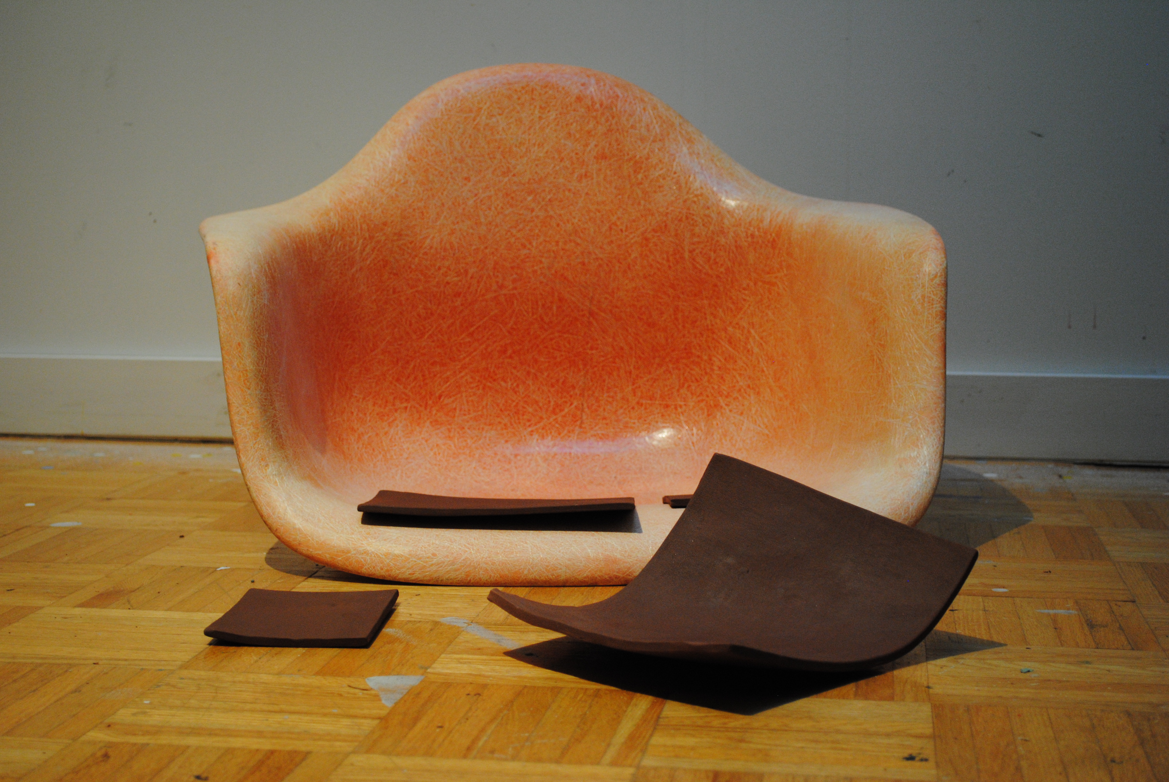 Eames chair in studio